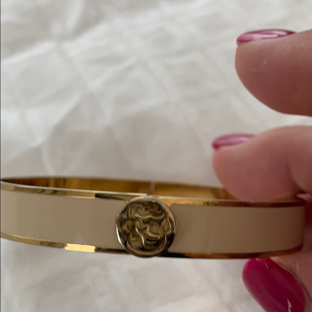 Spartina gold and cream color bangle
